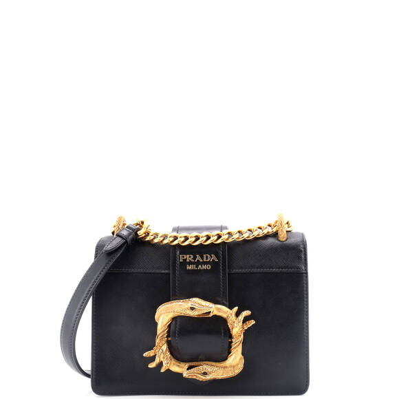 Prada Animalier Cahier Crossbody Bag #182039P16B - Picture 1 of 8